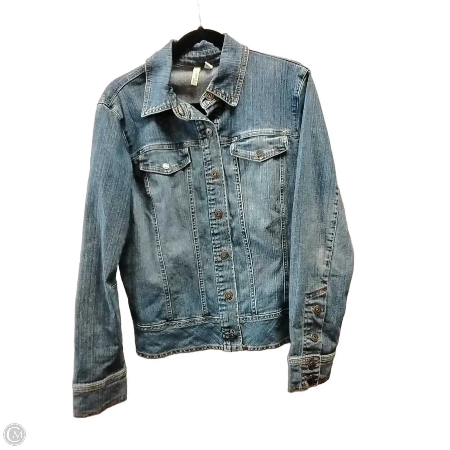 Jacket Denim By St Johns Bay In Blue, Size: L