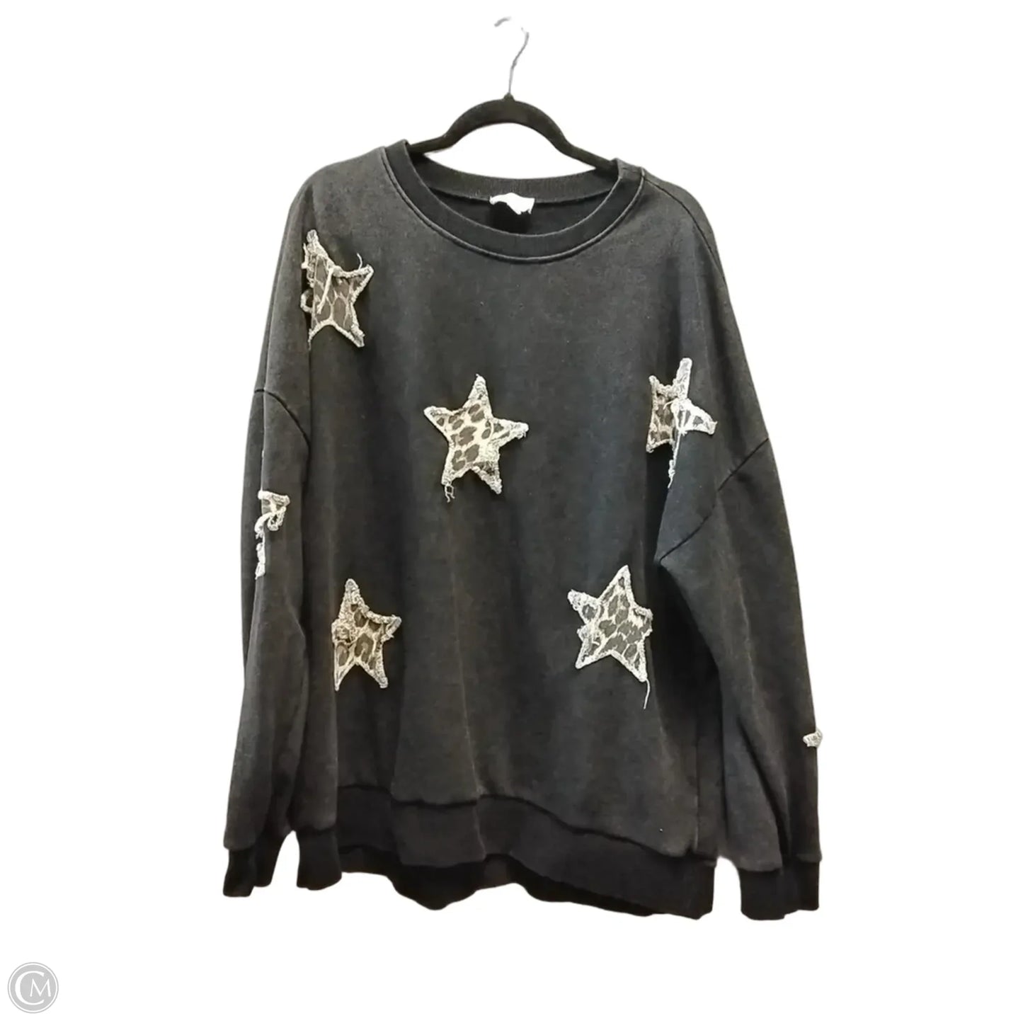Sweatshirt Crewneck By Oddi In Black, Size: 3x