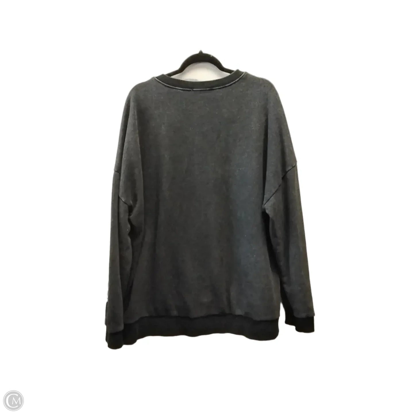 Sweatshirt Crewneck By Oddi In Black, Size: 3x