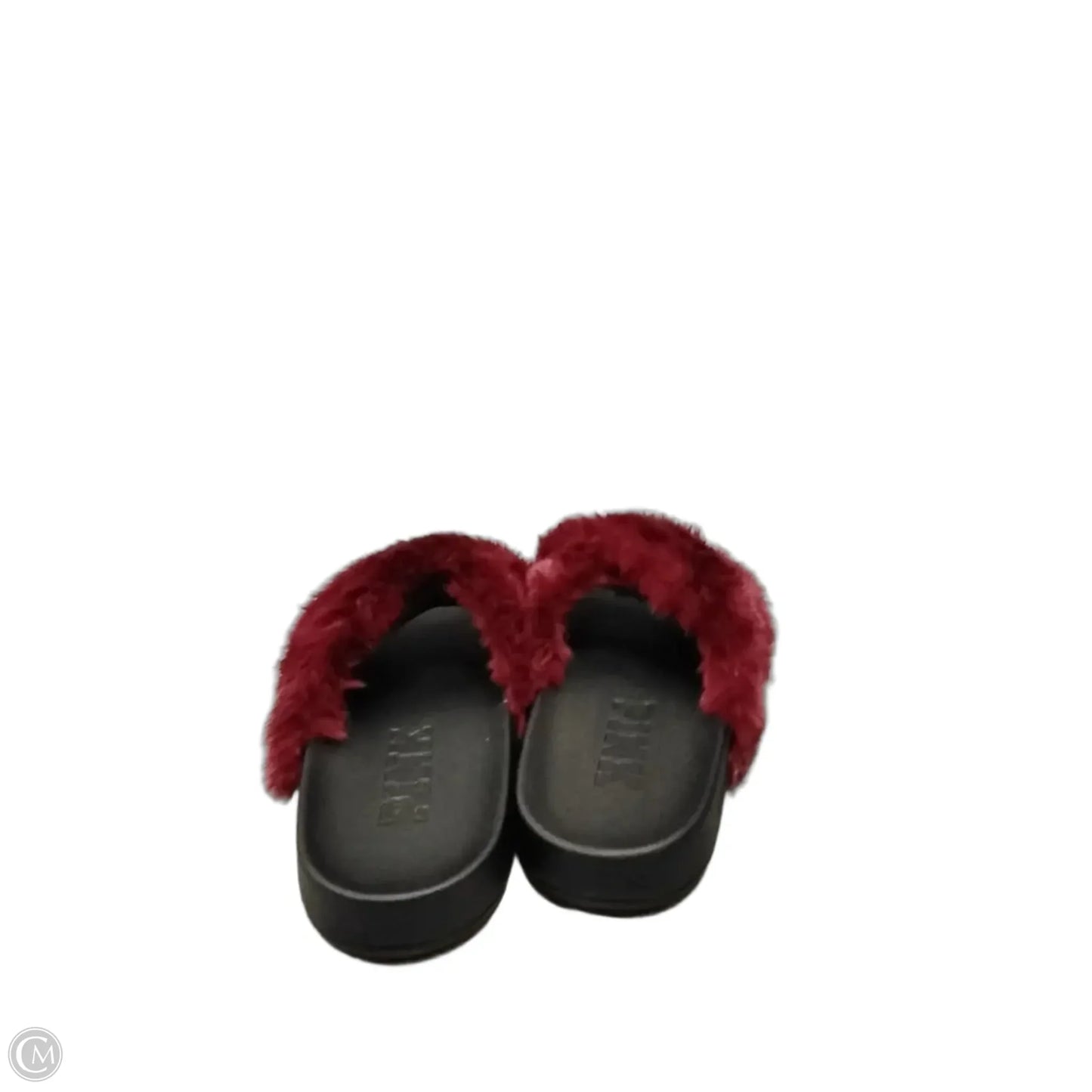 Slippers By Pink In Black & Purple, Size: 7