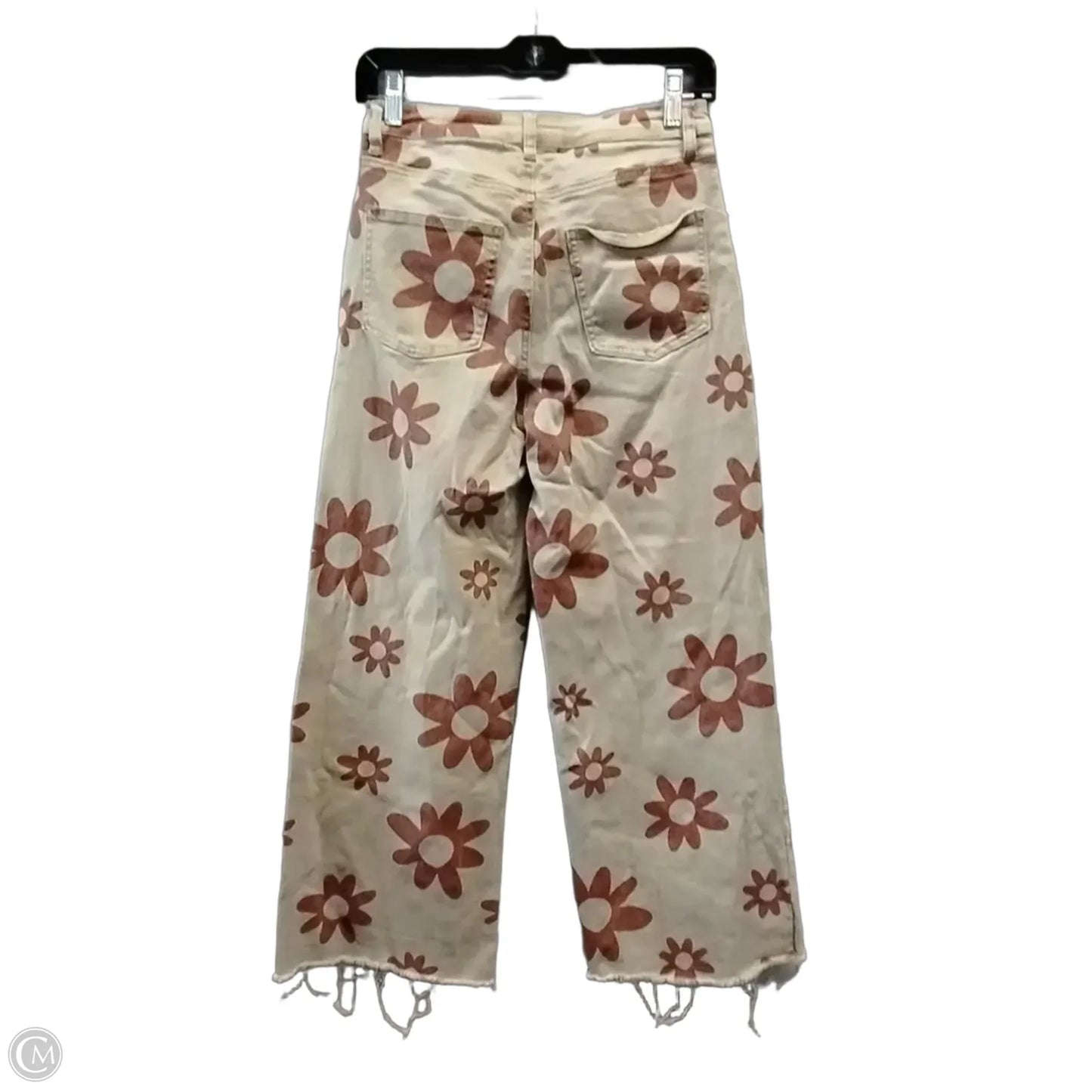 Jeans Cropped By Easel In Brown, Size: 6