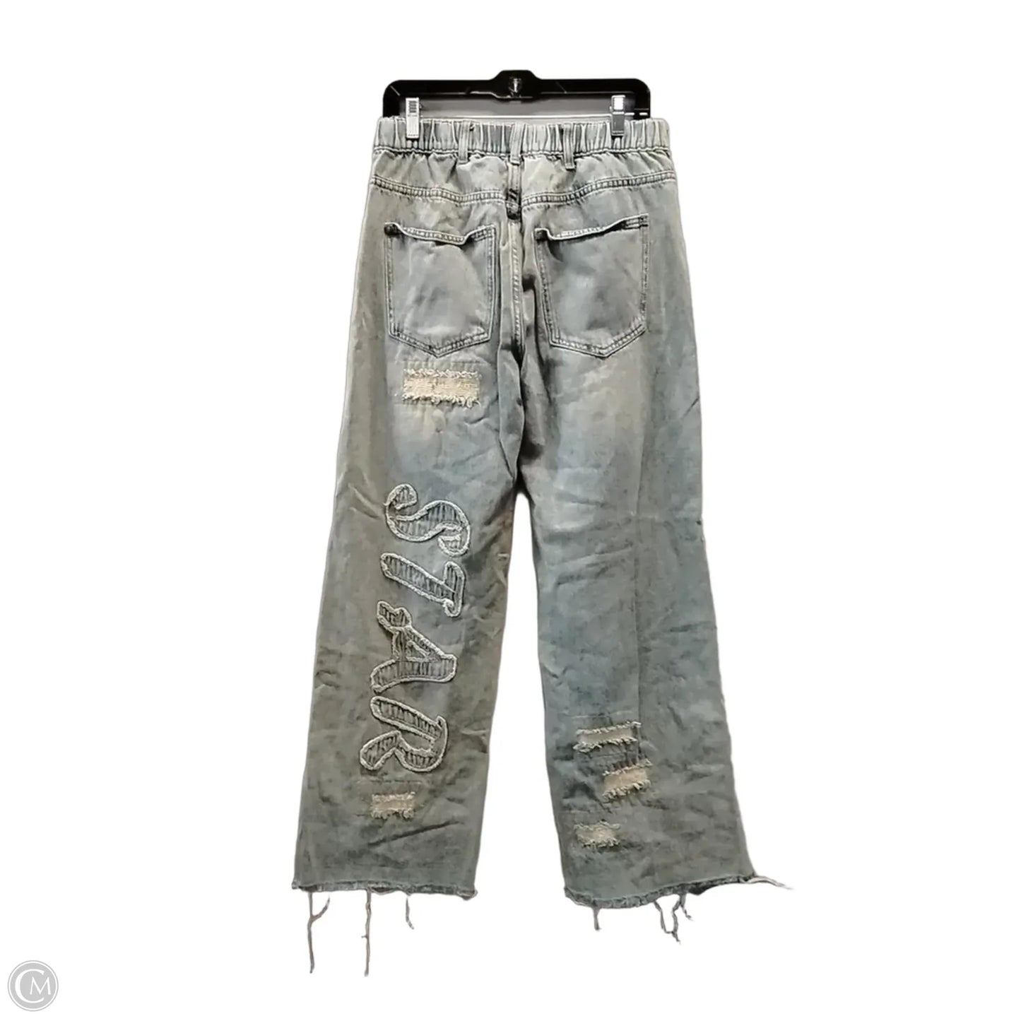 Jeans Wide Leg By Artistic Works By Lu In Blue, Size: 12
