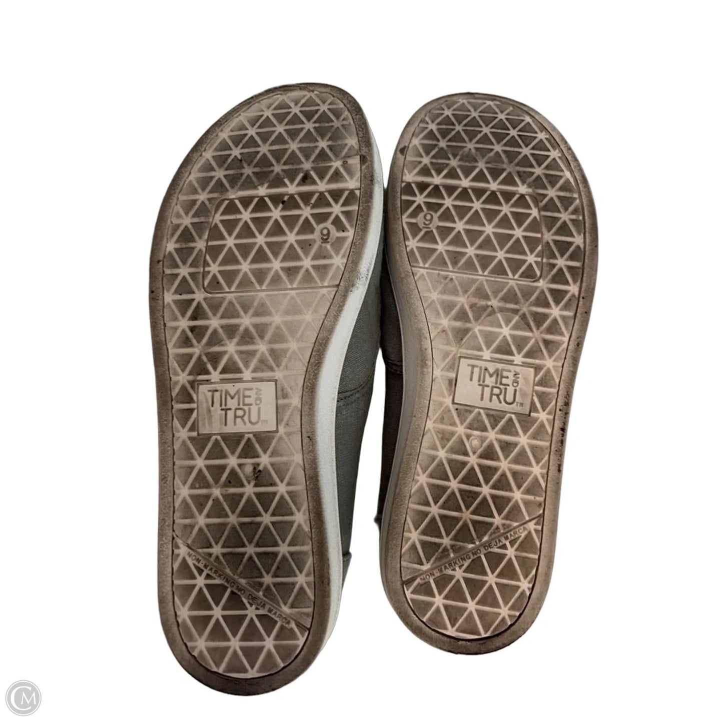 Shoes Flats By Time And Tru In Grey, Size: 9