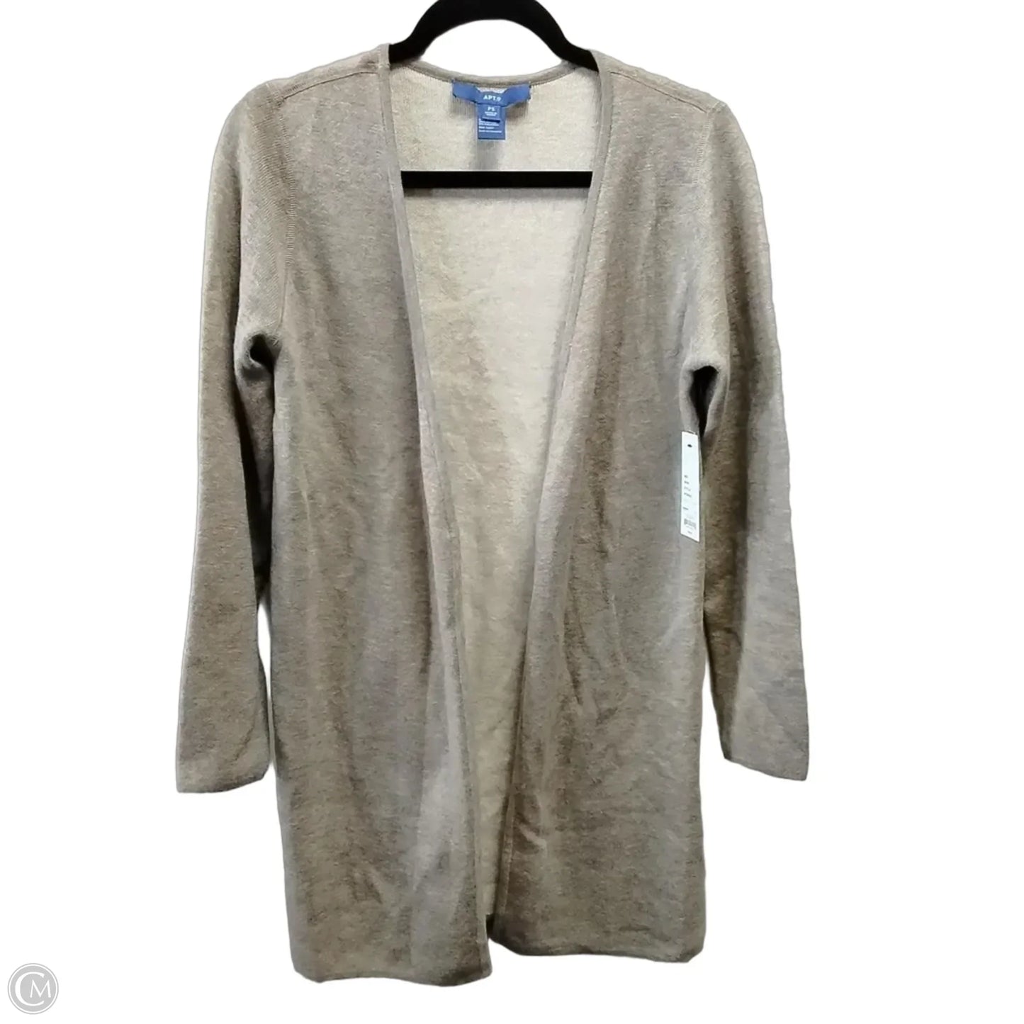 Sweater Cardigan By Apt 9 In Beige, Size: S