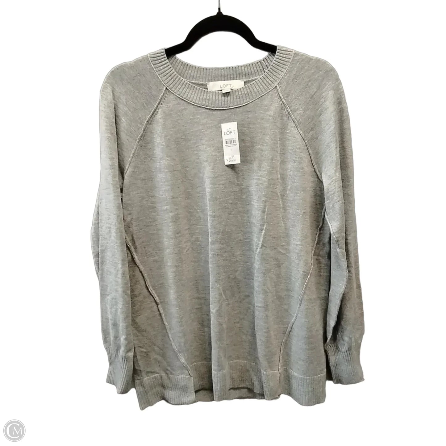 Sweater By Loft In Grey, Size: S