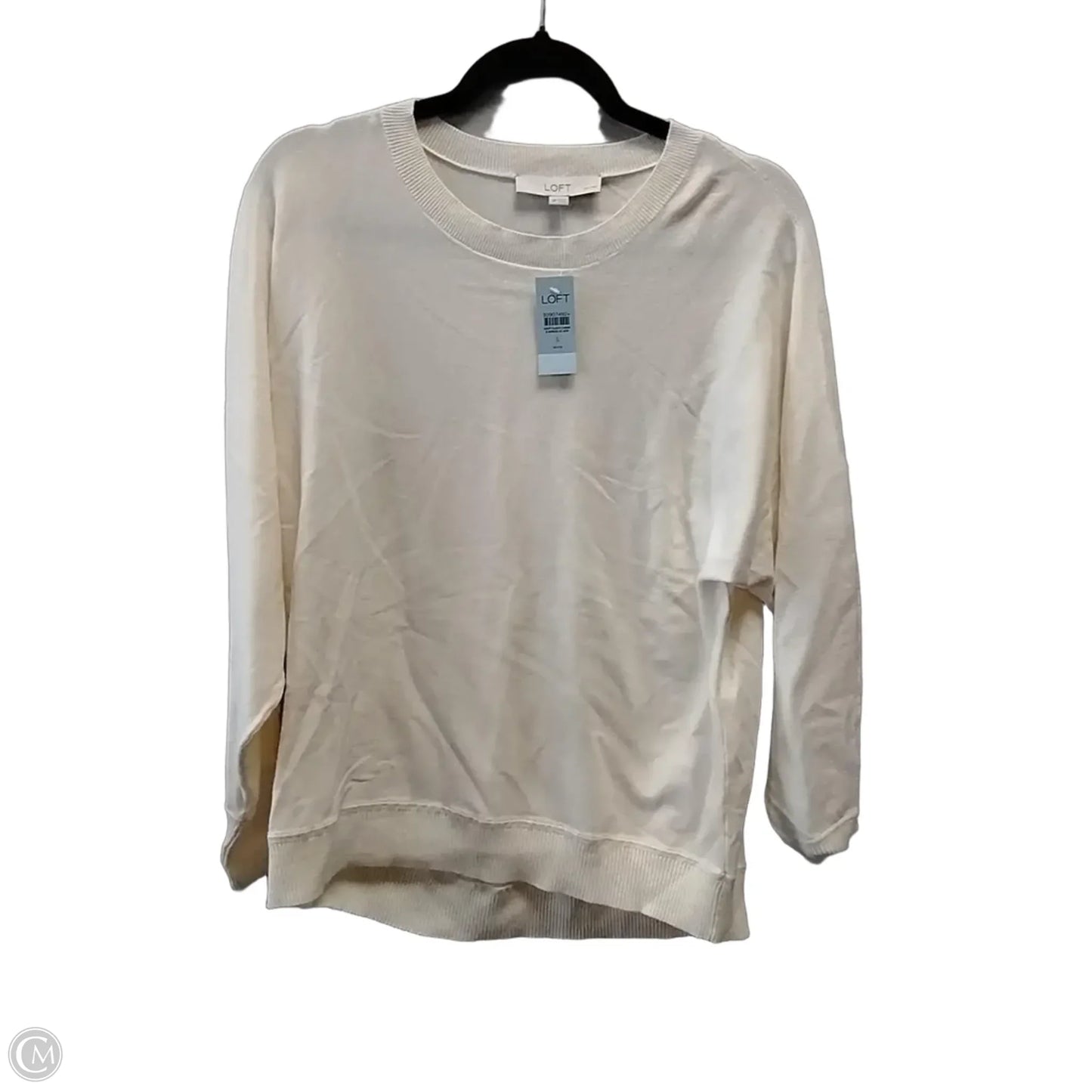 Sweater By Loft In Cream, Size: S