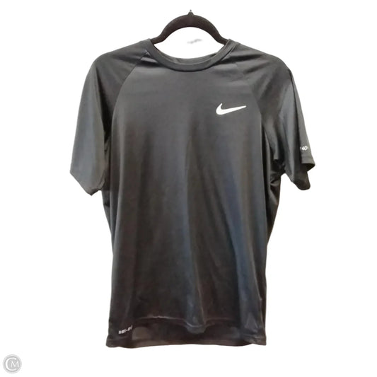 Athletic Top Short Sleeve By Nike In Black, Size: M