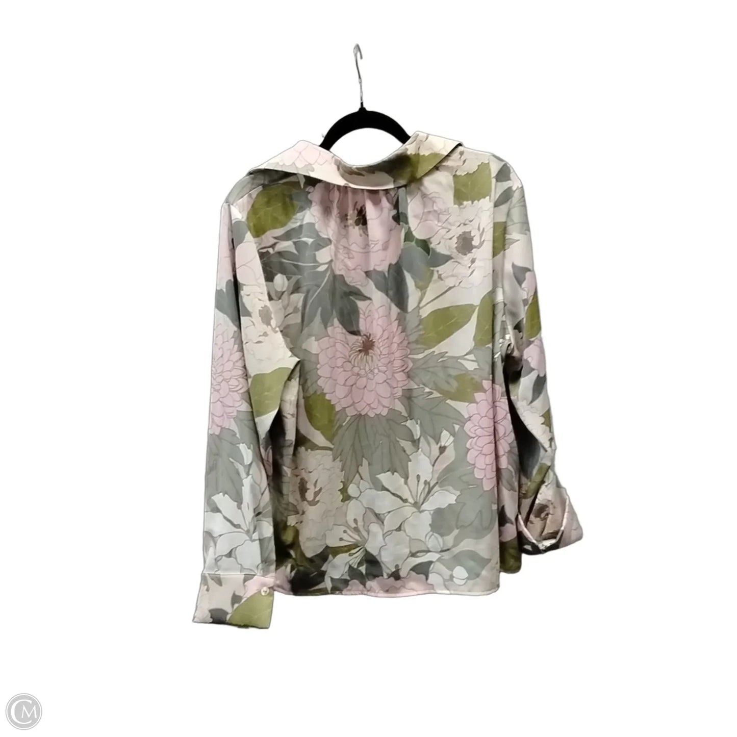 Blouse Long Sleeve By Rachel Zoe In Floral Print, Size: Xl