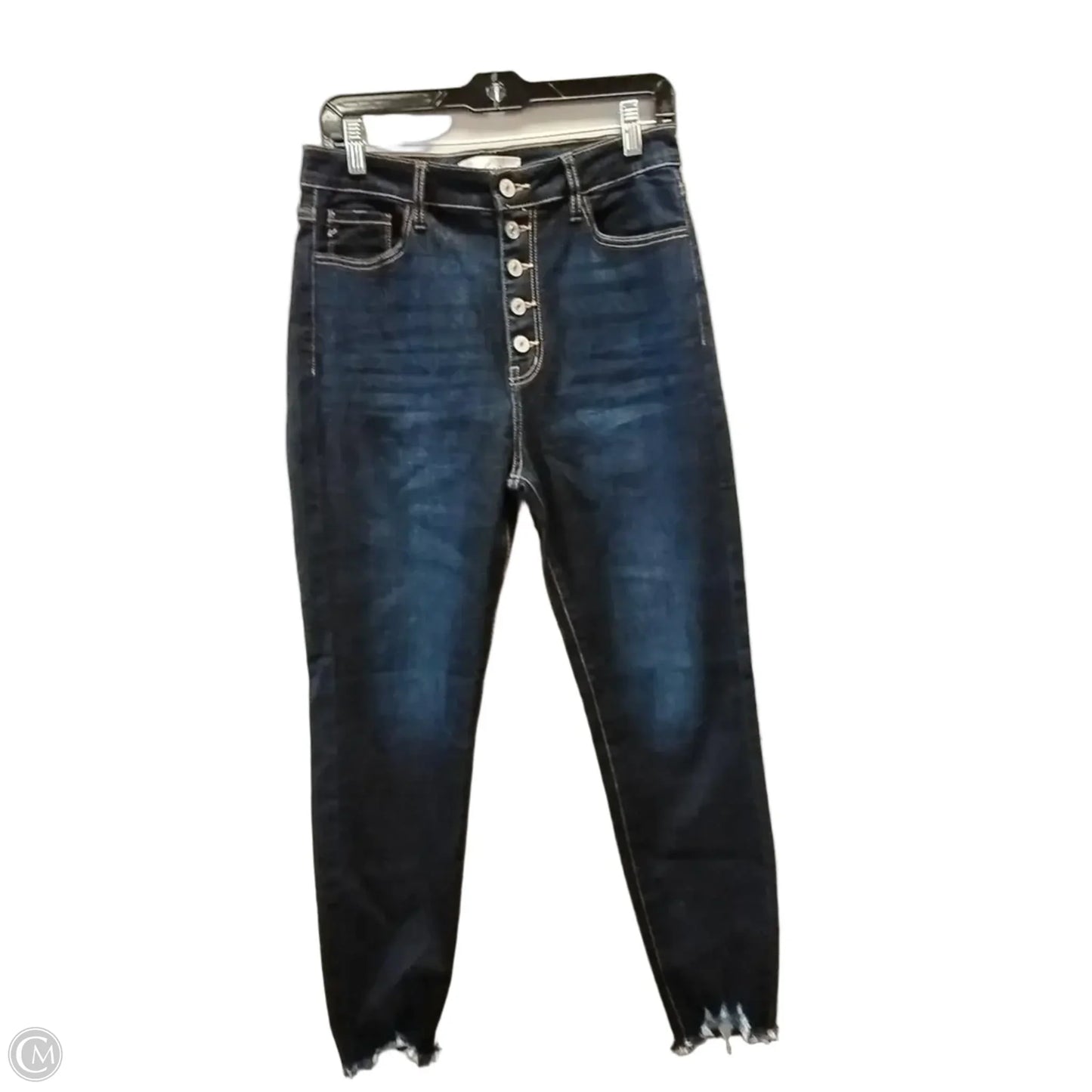Jeans Cropped By Kancan In Blue, Size: 9