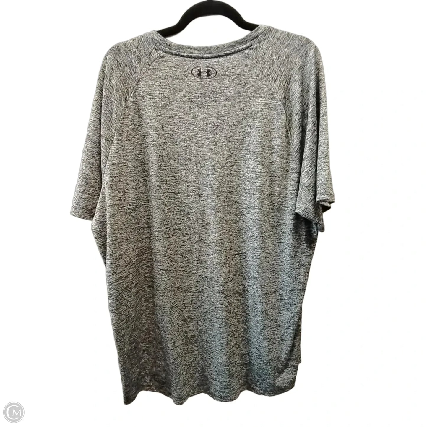 Athletic Top Short Sleeve By Under Armour In Grey, Size: Xxl