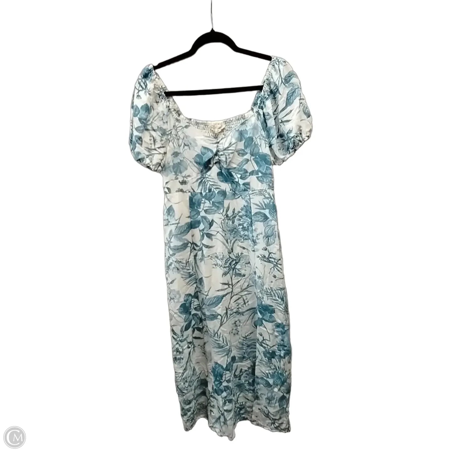 Dress Casual Maxi By Sweet Wanderer In Blue & White, Size: 16