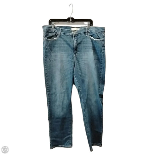 Jeans Straight By Levis In Blue, Size: 20