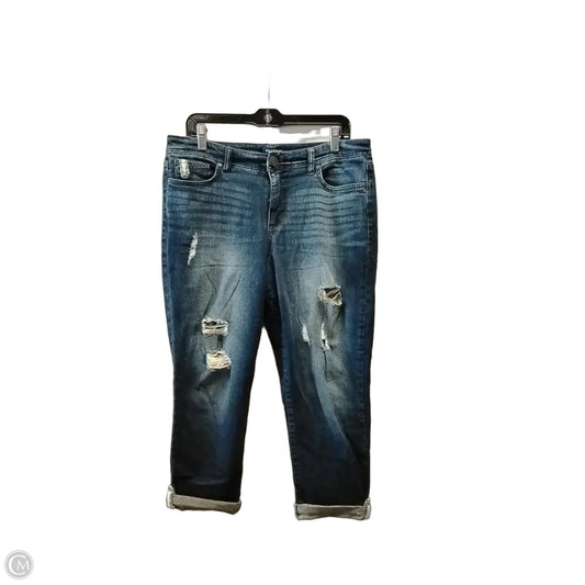 Jeans Cropped By Bandolino In Blue, Size: 10