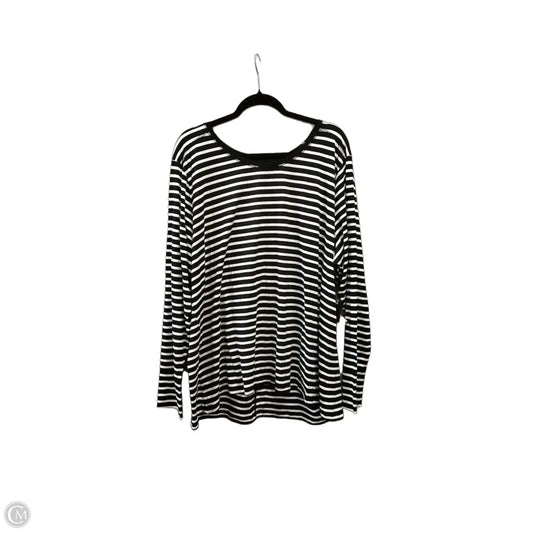 Top Long Sleeve By Ana In Striped Pattern, Size: 4x
