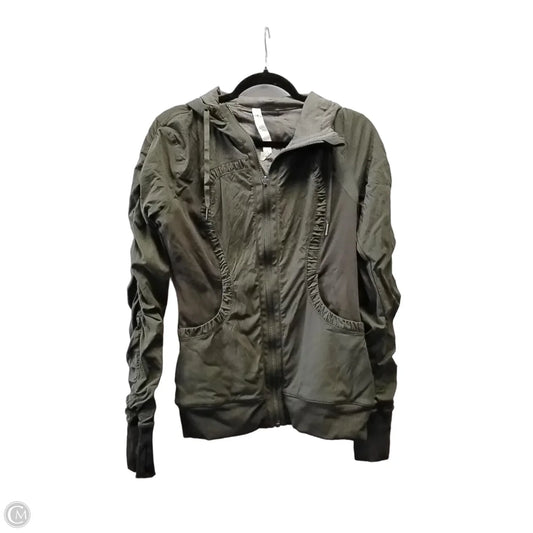 Athletic Jacket By Lululemon In Green, Size: 8