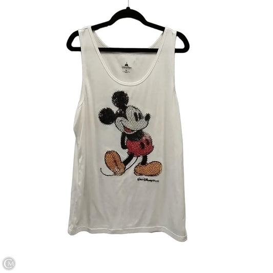 Tank Top By Disney Store In White, Size: 2x