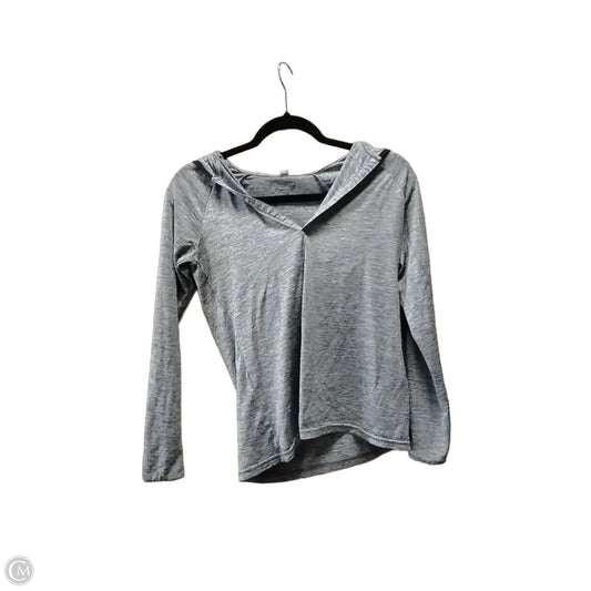 Athletic Top Long Sleeve Hoodie By Under Armour In Blue, Size: Xs