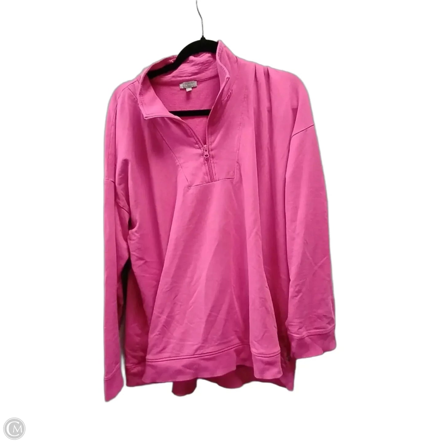 Sweatshirt Collar By Talbots In Pink, Size: Xl