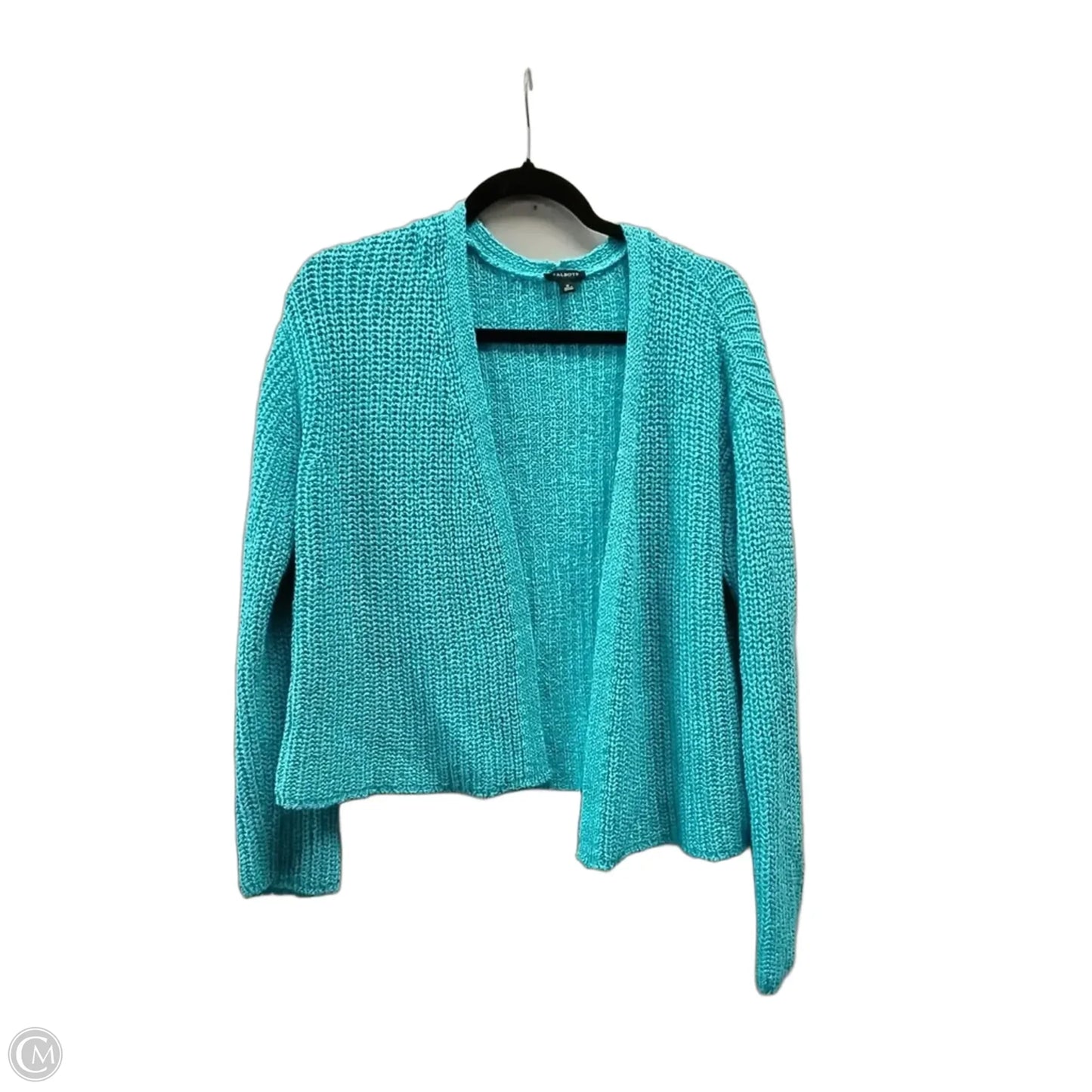 Sweater Cardigan By Talbots In Blue, Size: M