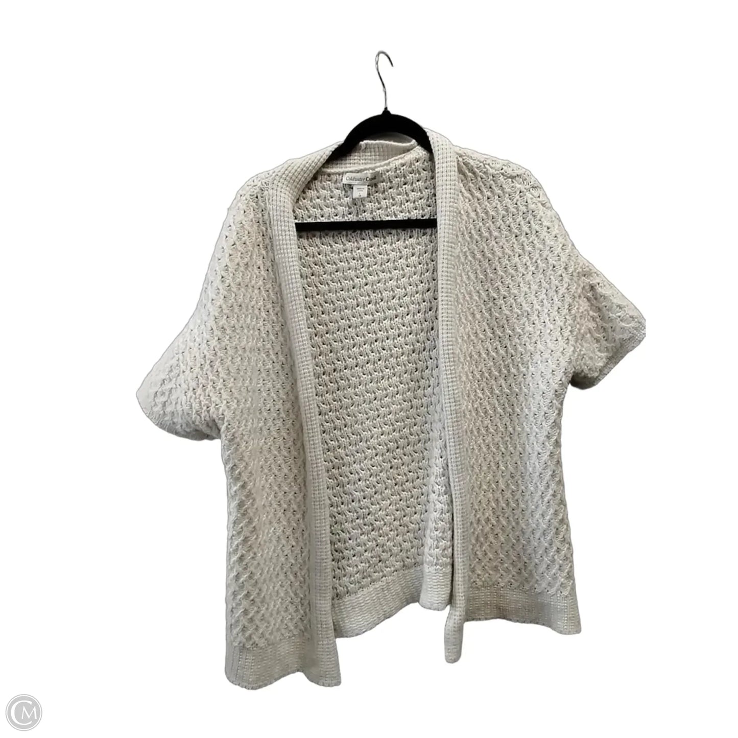 Sweater Cardigan By Coldwater Creek In Beige, Size: L