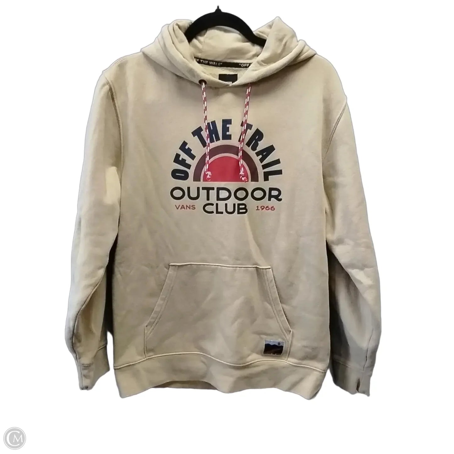 Sweatshirt Hoodie By Vans In Tan, Size: S