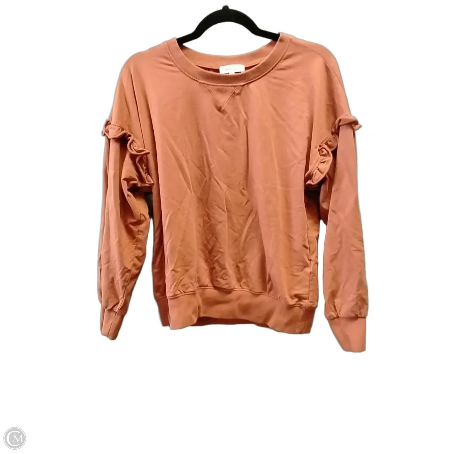Top Long Sleeve By Another Love In Orange, Size: L