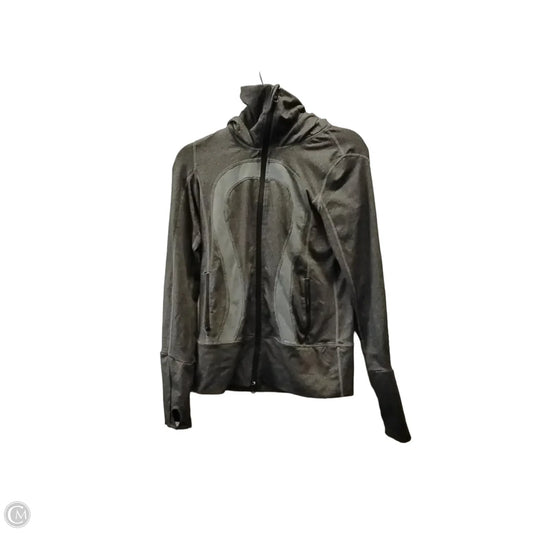 Athletic Jacket By Lululemon In Grey, Size: S