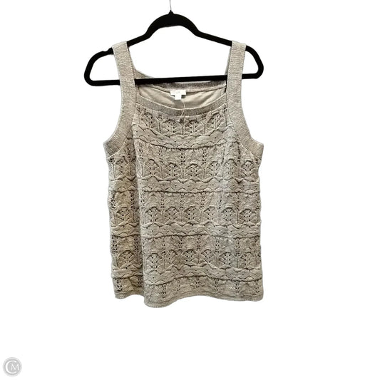 Sweater Short Sleeve By J. Jill In Tan, Size: M