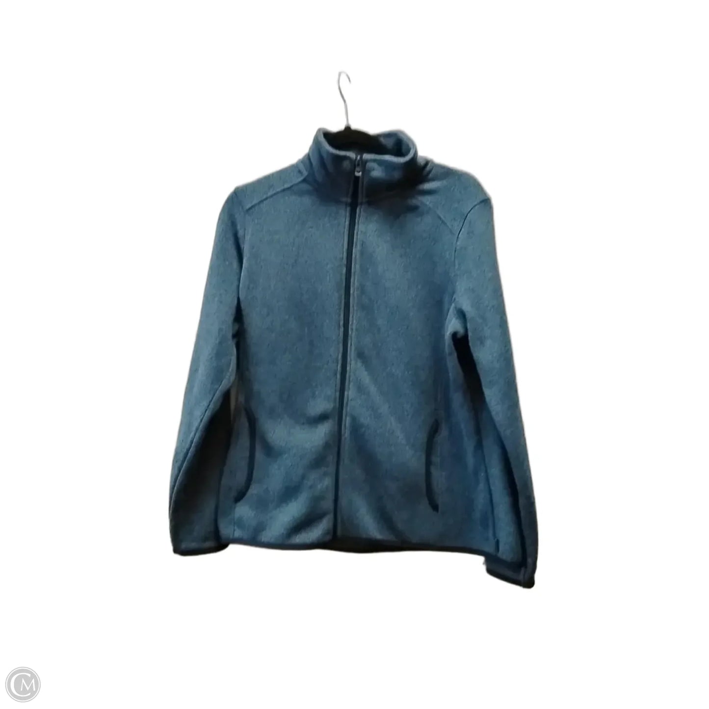Sweatshirt Collar By Eddie Bauer In Blue, Size: L