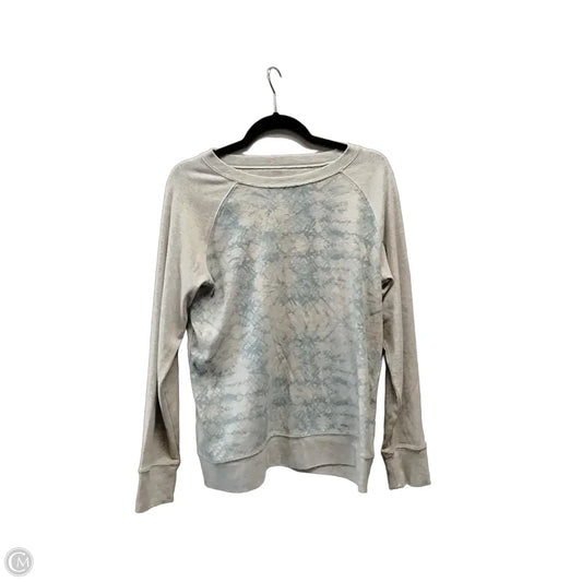 Sweatshirt Crewneck By Eddie Bauer In Tie Dye Print, Size: L