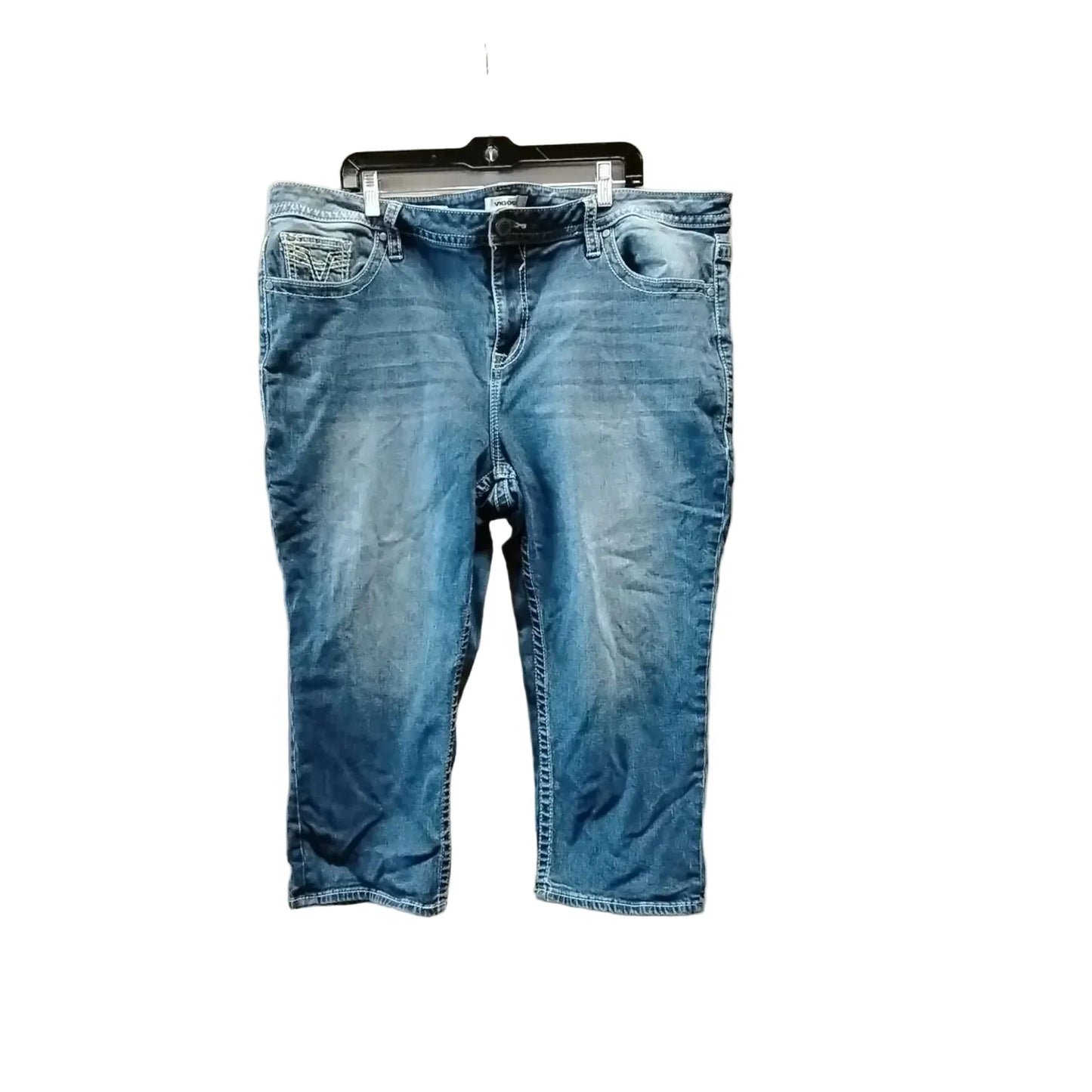 Jeans Cropped By Vigoss In Blue, Size: 24