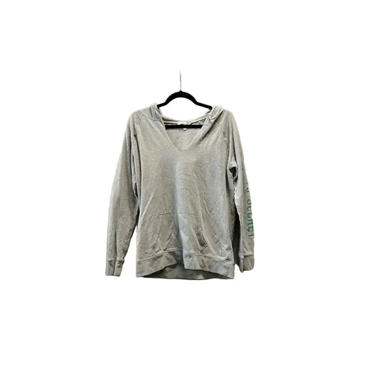 Sweatshirt Hoodie By Victorias Secret In Grey, Size: M