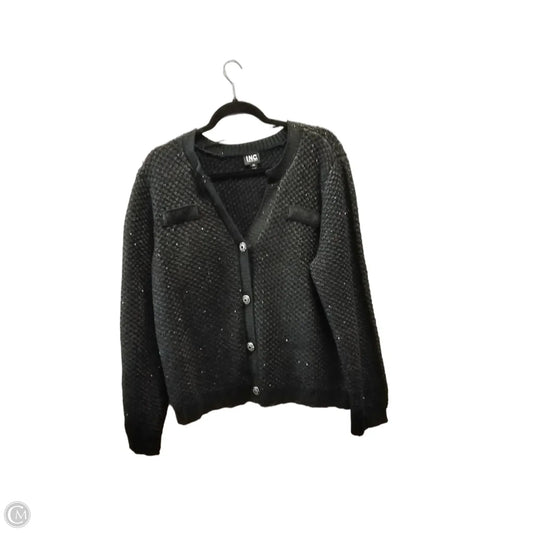 Sweater Cardigan By Inc In Black, Size: Xxl