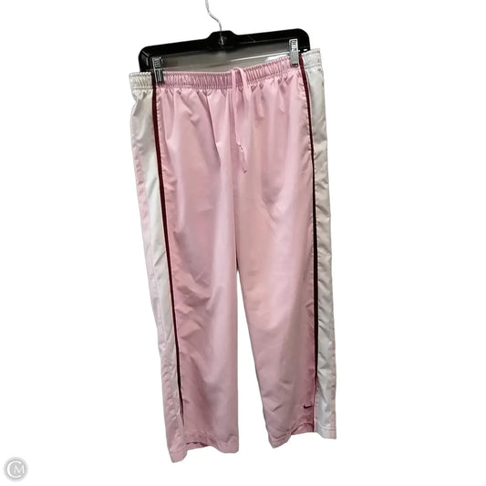 Athletic Pants By Nike In Pink, Size: L