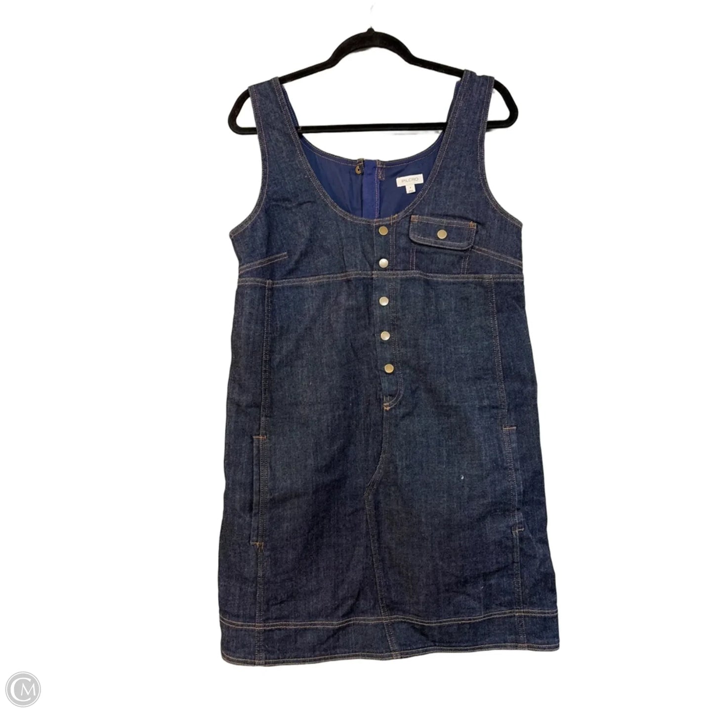Dress Casual Midi By Pilcro In Blue Denim, Size: 6