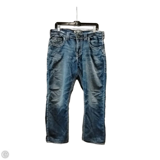 Jeans Wide Leg By Silver In Blue, Size: 16