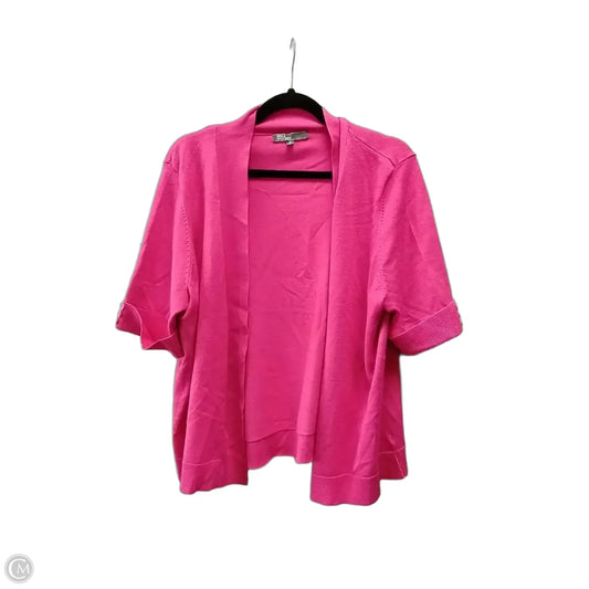 Sweater Cardigan By 89th And Madison In Pink, Size: 1x