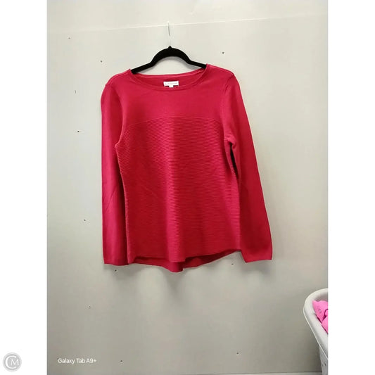 Sweater Cardigan By Croft And Barrow In Red, Size: S