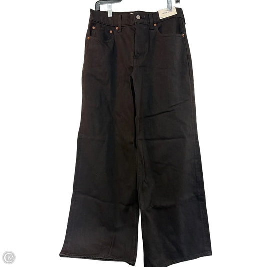 Jeans Wide Leg By Abercrombie And Fitch In Black, Size: 6