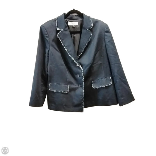 Blazer By Tahari In Black & White, Size: 1x