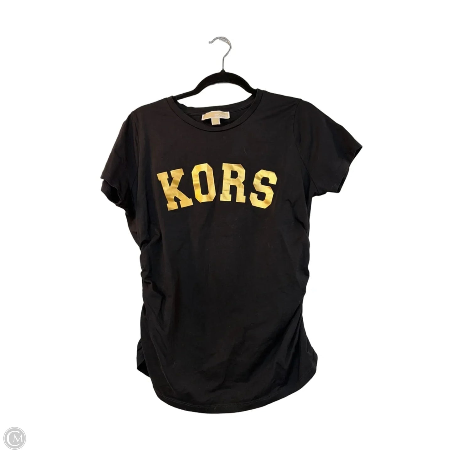 Top Short Sleeve By Michael By Michael Kors In Black, Size: L