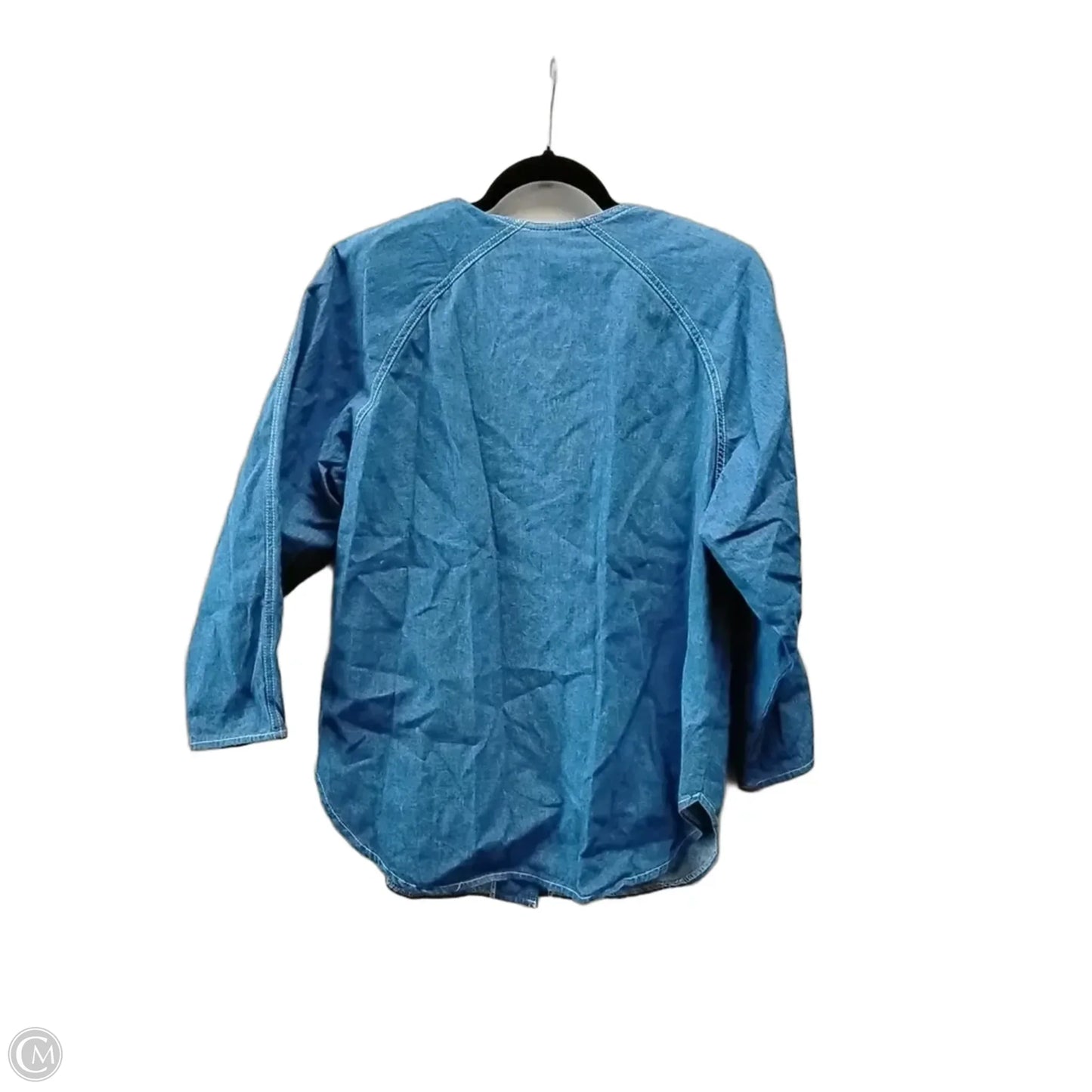 Top Long Sleeve By Clothes Mentor In Blue, Size: M