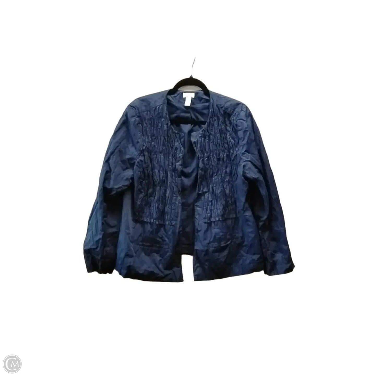 Jacket Other By Chicos In Navy, Size: Xl