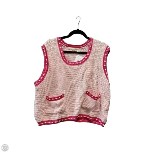Sweater Short Sleeve By Listicle In Pink, Size: Xl