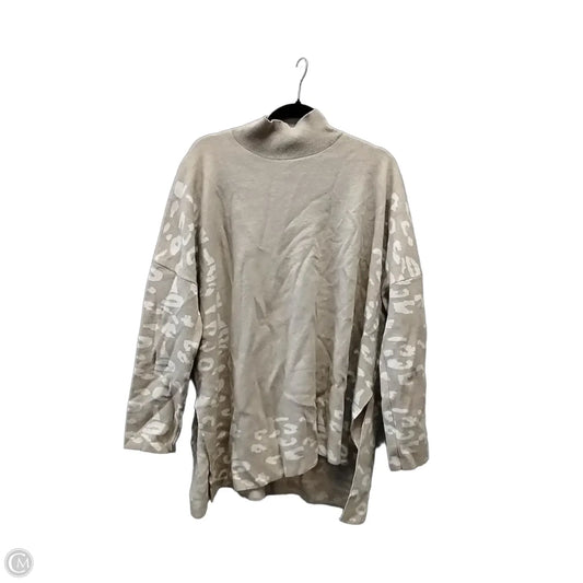 Sweater By Chicsoul In Tan & White, Size: 2x