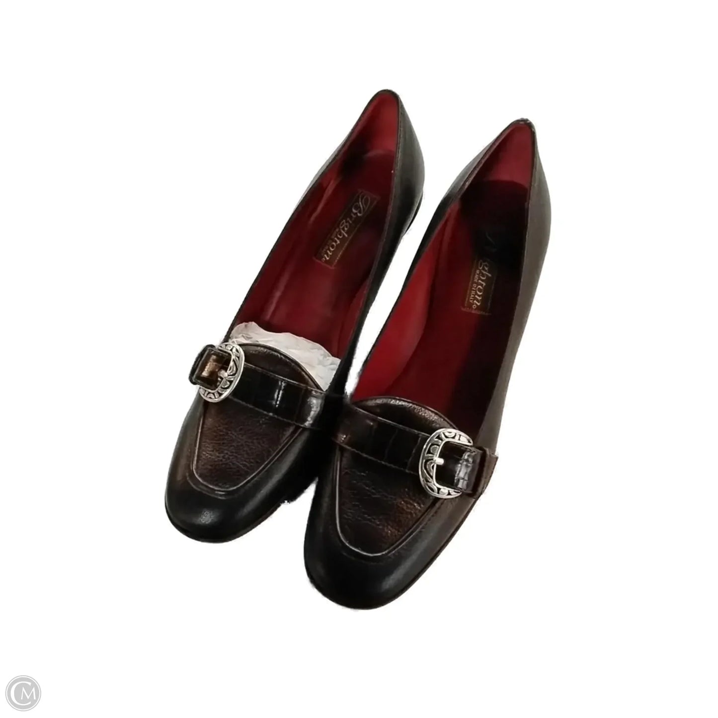 Shoes Heels Kitten By Brighton In Brown, Size: 7