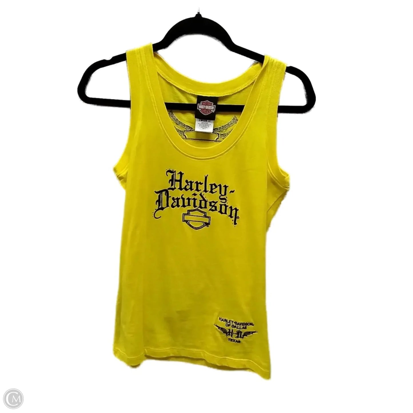 Tank Top By Harley Davidson In Yellow, Size: S