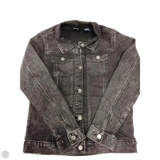 Jacket Denim By Lands End In Black, Size: Xl