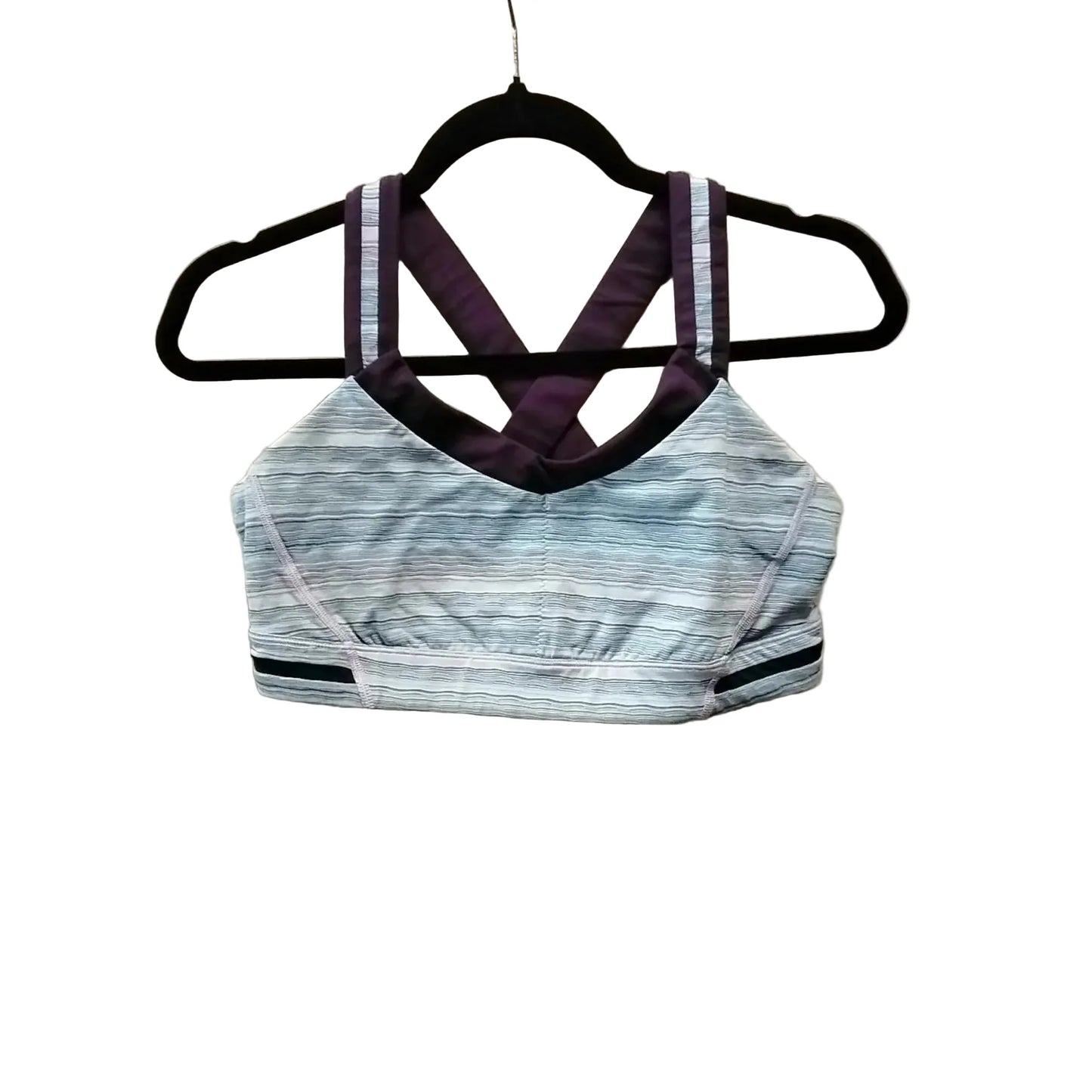 Athletic Tank Top By Lululemon In Striped Pattern, Size: L