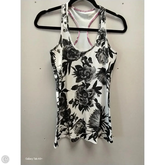 Athletic Tank Top By Lululemon In Floral Print, Size: L